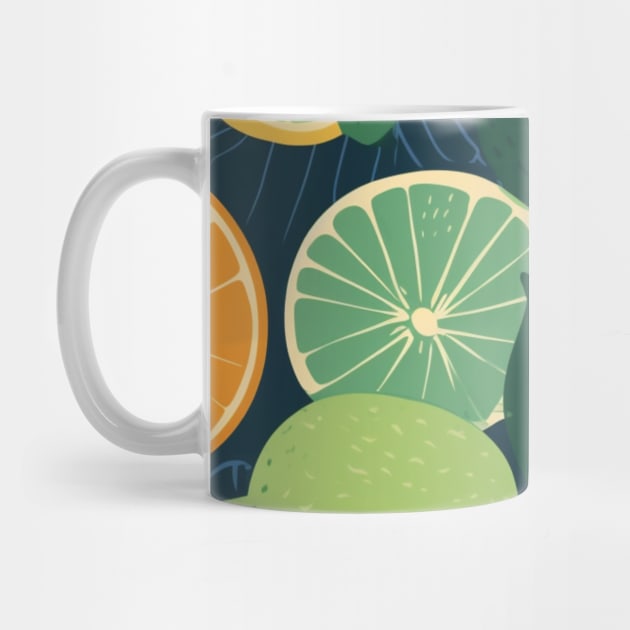 Citrus fruit pattern by bigmomentsdesign